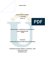 Proyecto Final Metodologias y Tecnicas de La Investigacion