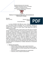 Práctica 1. Tecnología de Elaboración y Procesamiento de Pasteurización de Jugos.