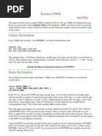 Essential VHDL