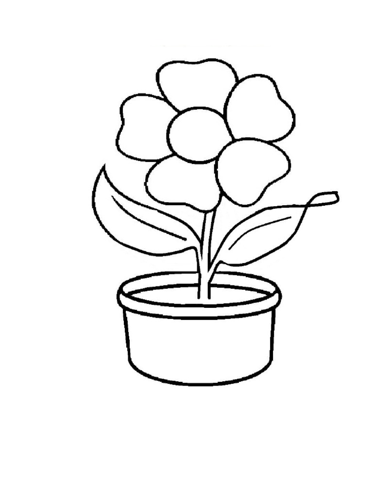 Gambar Mewarnai Bunga