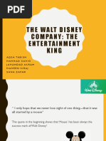 The Walt Disney Company: The Entertainment King: Aqsa Tabish Hammadzahid Jahandadakram Maheensiraj Sana Zafar