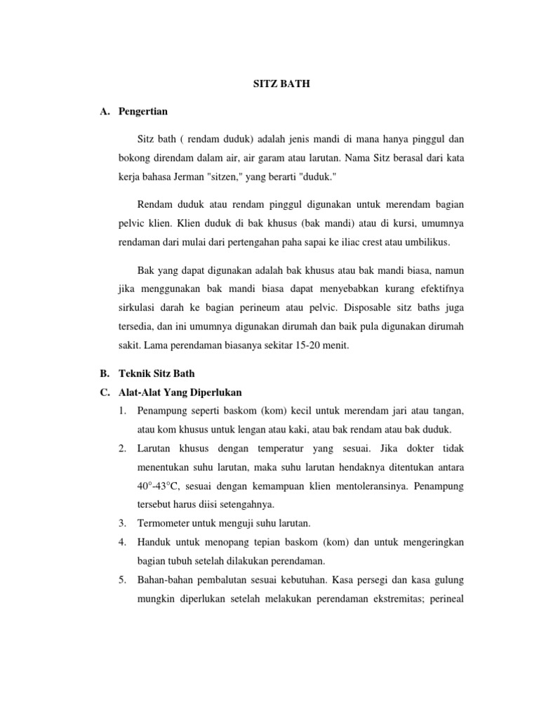 Konsep Sitz Bath PDF