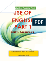 FCE Use of English - Part 1 V