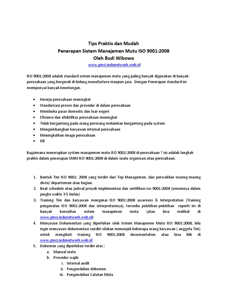 Contoh Soal Dan Jawaban Iso 9001 2015  Dikte ID