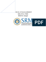 MBA Full Time Program Details at SRM University