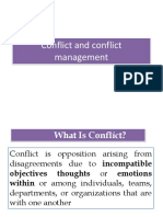 Conflict and Conflict Management