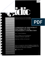 FIDIC Subcontract