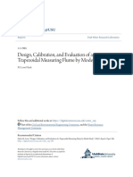 Design Calibration and Evaluation of A Trapezoidal Measuring Flume