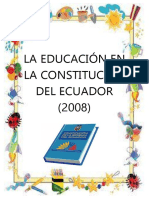 La Educación en La Constitución Del Ecuador