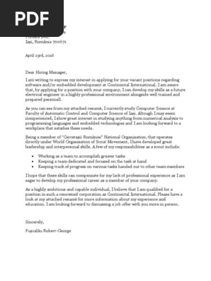 Letter of Interest