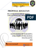 Proposal Pelantikan 2018 Belum Fiks