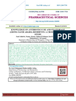 Knowledge On Antibiotics Use and Its Storage Among Saudi Arabia Residents: A Cross Sectional Study