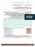 Simultaneous Estimation of Rosuvastatin Calcium and Ezetimibe As Bulk Drug and in Tablet Dosage Form by RP-HPLC Method