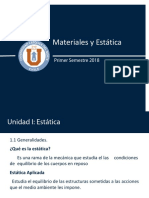 Clase - 1 Estatica y Resistencia de Materiales Ucn