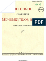 Buletinul Comisiunii Monumentelor Istorice 1931 Anul XXIV