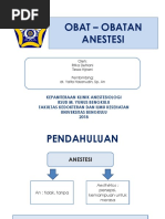 Obat - Obatan Anestesi