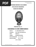 Inf. Practica 9 - Colisiones en Dos Dimensiones