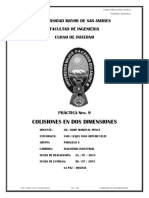 Inf. Practica 9 - Colisiones en Dos Dimensiones