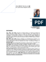 Currículum Cynthia Villagomez - 2016