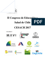 II Congreso de Educación y Salud de Chile 2017