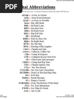 Chat Abbreviations Explained | PDF | Slang | Laughter