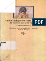 Hutcheson, Francis - Una Investigación Sobre El Origen de Nuestra Idea de Belleza