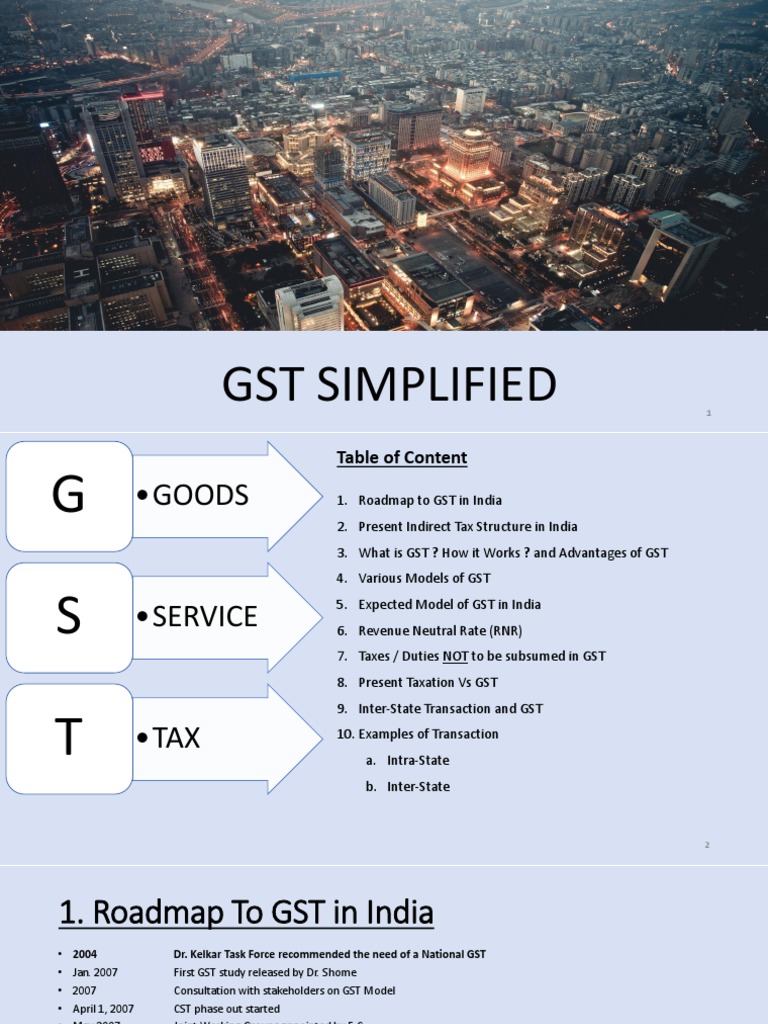 Gst Presentation Fb Scn Pdf Value Added Tax Excise