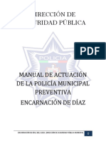 Manual de Operacion y Procedimientos Seguridad Publica