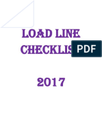 Load Line Checklist 2017