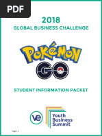 2018 Global Business Challenge (Student and Team Information Packet)