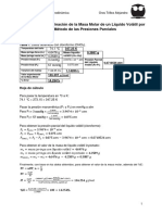 Práctica 5. Determinación de La Masa Molar de Un Líquido Volátil - Laboratorio de Termodinámica