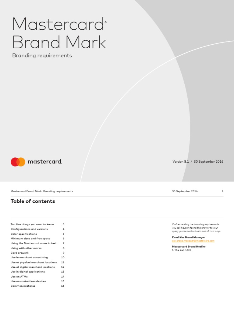 Master Card Guidelines PDF | PDF | Master Card | Rgb Color Model