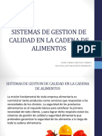 Sistemas de Gestion de Calidad Alimenticia