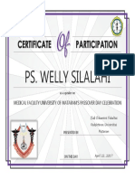 Ps. Welly Silalahi: Medical Faculty University of Mataram'S Passover Day Celebration
