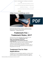 Trademark Fee - Trademark Rules, 2017 - IndiaFilings - Com - Learning Center