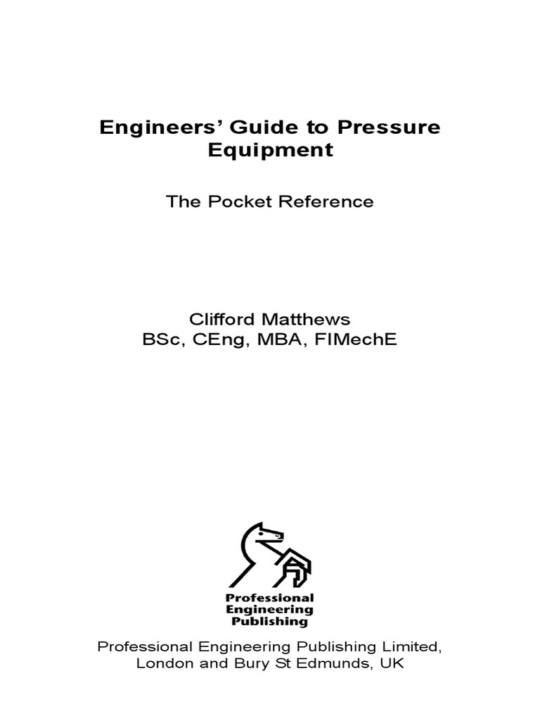 Engineers' Guide To Pressure Equipment PDF Copyright Engineer