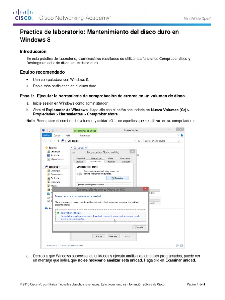 6.1.4.2 Lab Hard Drive Maintenance in Windows 8 PDF Windows 8