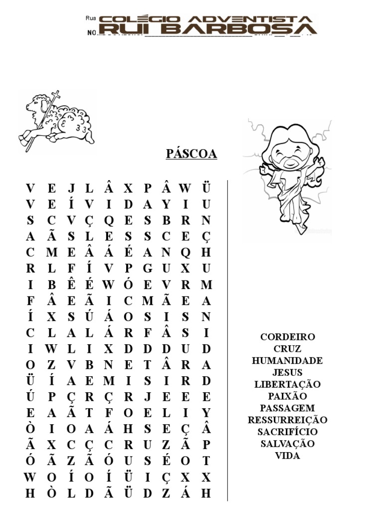 Caça Palavras Páscoa | PDF