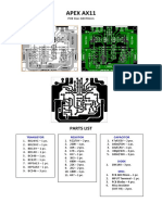 APEX AX11 PCB Parts List