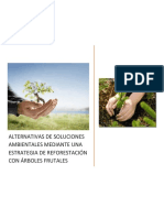 Alternativas y Soluciones Ambientales Mediante Una Estrategia de Reforestación Con Árboles Frutales