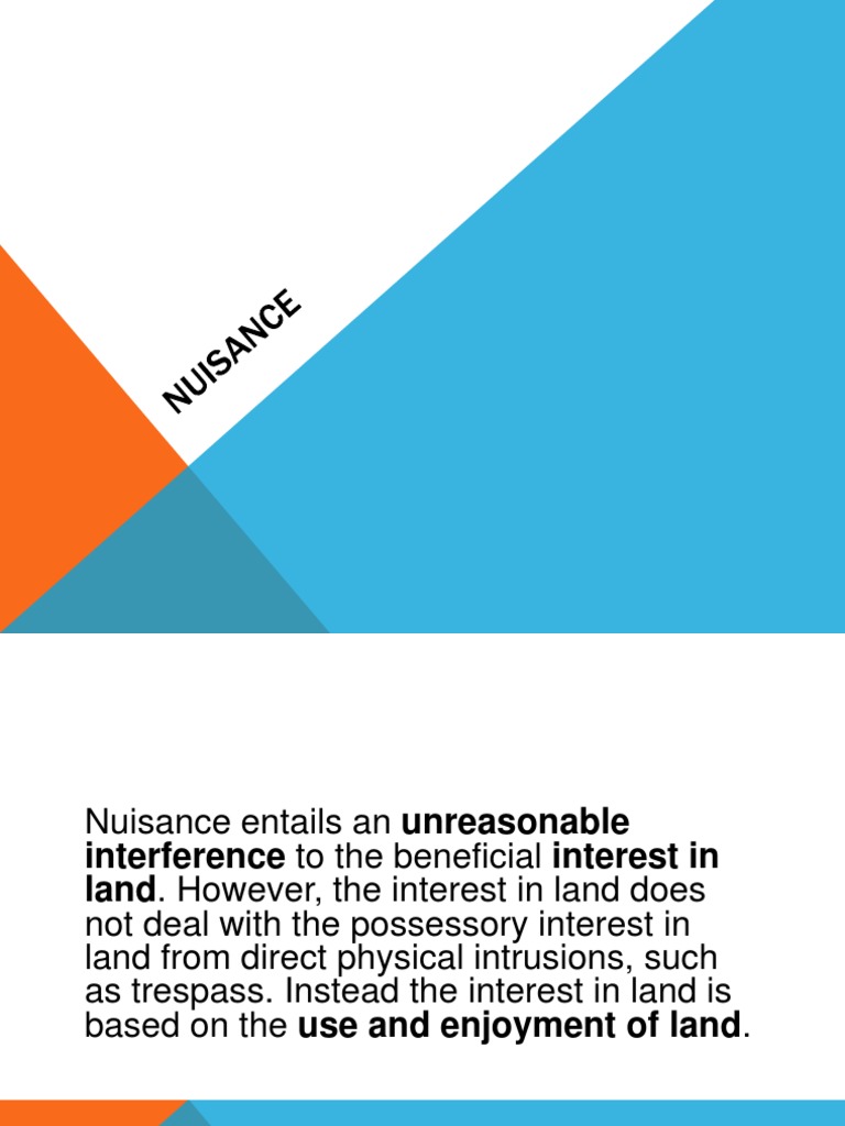 Nuisance 161030205655 PDF | PDF | Nuisance | Common Law