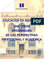 Educación en Ingeniría. Una Visión Integrdora