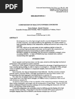 Cement and Concrete Research Volume 25 Issue 7 1995 - Pierre Richard Marcel Cheyrezy - Composition of Reactive Powder Concretes PDF