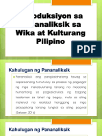 Introduksiyon Sa Pananaliksik Sa Wika at Kulturang Pilipino - Edited