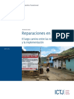 Reparaciones Den Peru. El Largo Camino Entre Las Recomendaciones y La Implementacion