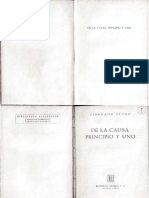Giordano Bruno - de La Causa, Principio y Uno PDF