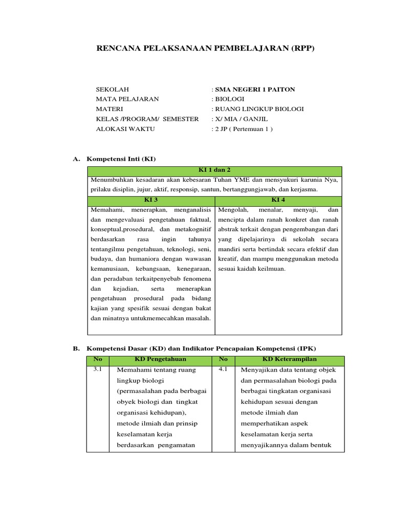 Soal Biologi Sma Materi Ruang Lingkup Biologi