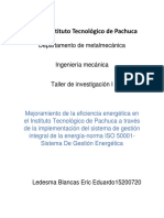 Implementación ISO 50001 en el IT de Pachuca