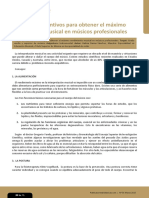 Consejos Preventivos para Obtener El Maximo Rendimiento Musical