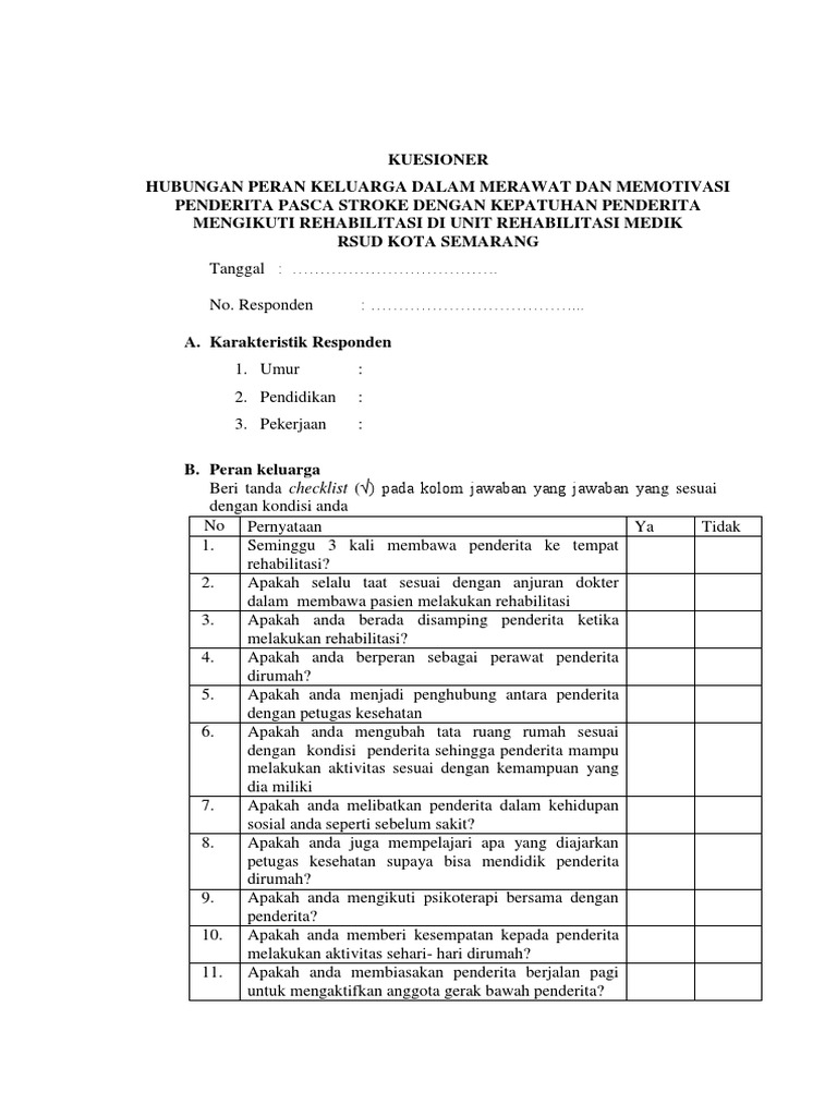 Peran Krusial Keluarga dalam Pemulihan Kognitif Usai Serangan Stroke